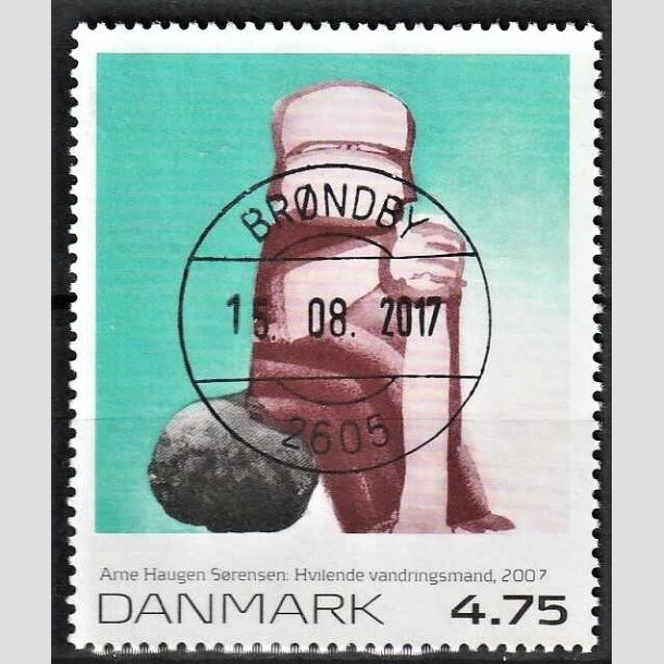 FRIMRKER DANMARK | 2007 - AFA 1508 - Frimrkekunst 10. - 4,75 Kr. Arne Hauge Srensen - Pragt Stemplet Brndby