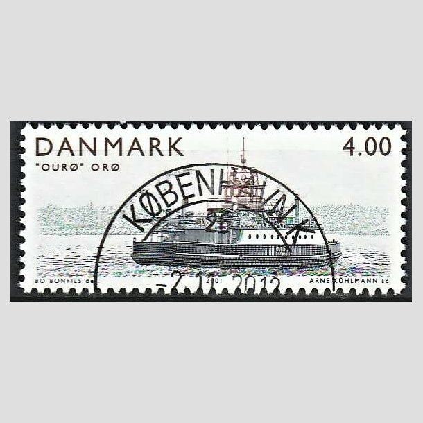 FRIMRKER DANMARK | 2001 - AFA 1300 - frger - 4,00 Kr. Our - Lux Stemplet