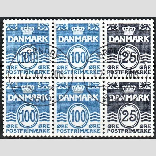 FRIMRKER DANMARK | 1990 - AFA HS 15 - Hftesammentryk - Dobbeltstribe - Pragt Stemplet