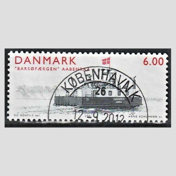 FRIMRKER DANMARK | 2001 - AFA 1302 - -frger - 6,00 Kr. Barsfrgen - Lux Stemplet