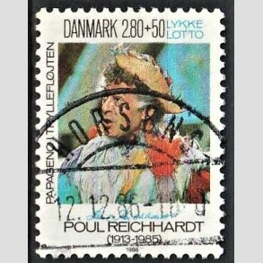FRIMRKER DANMARK | 1986 - AFA 851 - Poul Richard - 2,80 Kr. + 50 re flerfarvet - Pragt Stemplet Horsens