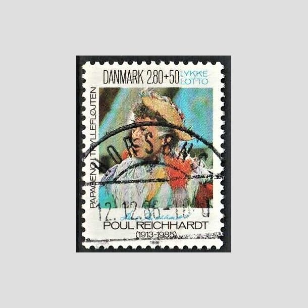 FRIMRKER DANMARK | 1986 - AFA 851 - Poul Richard - 2,80 Kr. + 50 re flerfarvet - Pragt Stemplet Horsens