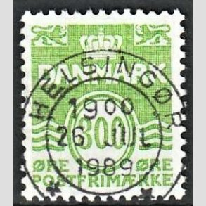 FRIM�RKER DANMARK | 1989 - AFA 923 - B�lgelinie - 300 �re lysgr�n - Pragt Stemplet