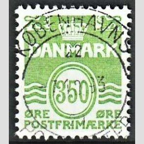 FRIM�RKER DANMARK | 1992 - AFA 1016 - B�lgelinie - 350 �re lysgr�n - Pragt Stemplet