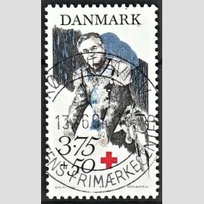FRIMRKER DANMARK | 1994 - AFA 1069 - Prins Henrik 60 r. - 3,75 Kr. + 50 re flerfarvet - Pragt Stemplet