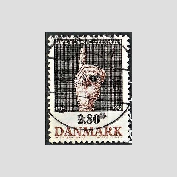 FRIMRKER DANMARK | 1985 - AFA 844 - Dves Landsforbund 50 r - 2,80 Kr. flerfarvet - Pragt Stemplet Holbk