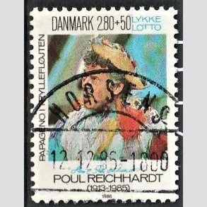 FRIMRKER DANMARK | 1986 - AFA 851 - Poul Richard - 2,80 Kr. + 50 re flerfarvet - Pragt Stemplet Horsens