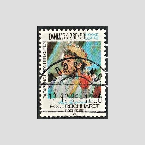 FRIMRKER DANMARK | 1986 - AFA 851 - Poul Richard - 2,80 Kr. + 50 re flerfarvet - Pragt Stemplet Horsens