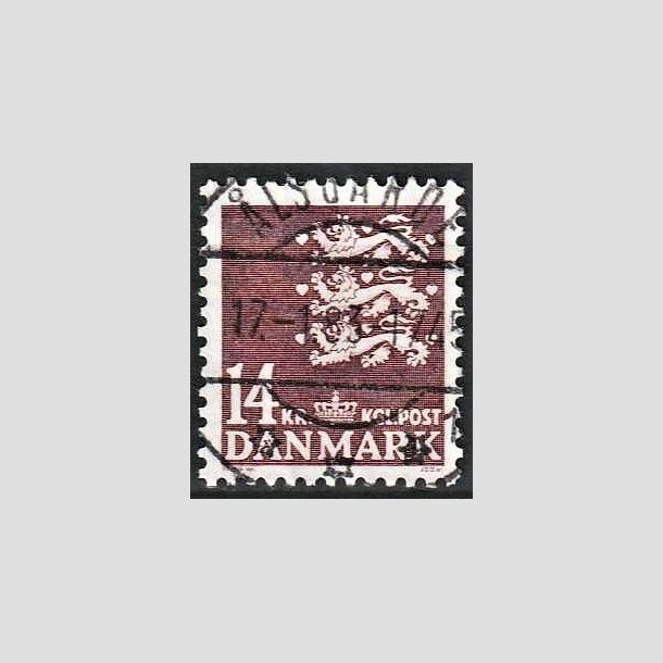 FRIMRKER DANMARK | 1982 - AFA 753 - Rigsvben 14 Kr. brun - Lux Stemplet lsgrde