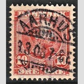 FRIMRKER DANMARK | 1904-05 - AFA 47 - Chr. IX 10 re rd - Lux Stemplet