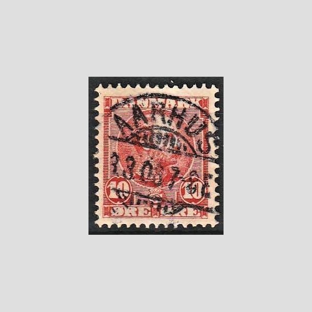 FRIMRKER DANMARK | 1904-05 - AFA 47 - Chr. IX 10 re rd - Lux Stemplet