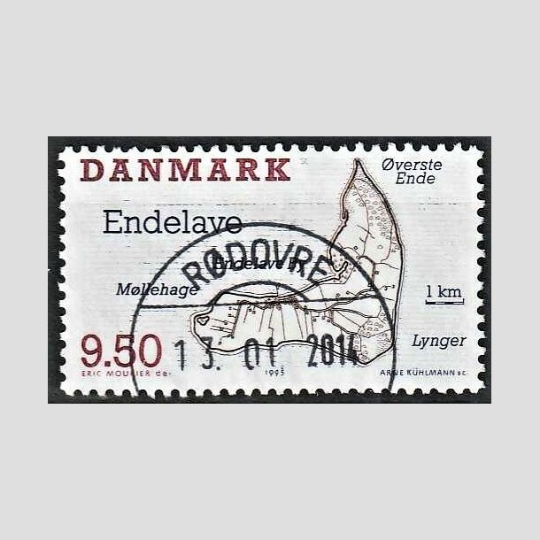 FRIMRKER DANMARK | 1995 - AFA 1089 - Danske smer - 9,50 Kr. flerfarvet - Pragt Stemplet 