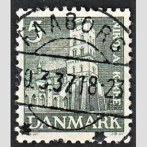 FRIMRKER DANMARK | 1936 - AFA 229 - Reformationen 5 re grn - Lux Stemplet Faaborg