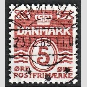 FRIMRKER DANMARK | 1989 - AFA 943 - Blgelinie - 5 re orangerd - Pragt Stemplet Blommenslyst