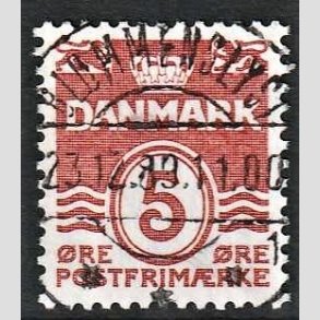 FRIMRKER DANMARK | 1989 - AFA 943 - Blgelinie - 5 re orangerd - Pragt Stemplet Blommenslyst