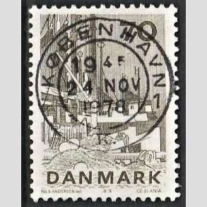 FRIM�RKER DANMARK | 1978 - AFA 664 - Dansk fiskeri - 70 �re olivengr�n - Pragt Stemplet