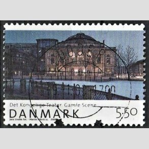 FRIM�RKER DANMARK | 2008 - AFA 1526 - Den danske nationalscene - 5,50 Kr. gamle scene - Pragt Stemplet