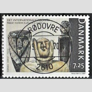 FRIM�RKER DANMARK | 2007 - AFA 1497 - Internationalt polar�r - 7,25 Kr. flerfarvet - Pragt Stemplet R�dovre