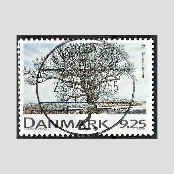 FRIMRKER DANMARK | 1999 - AFA 1199 - Danske lvtrer - 9,25 Kr. flerfarvet - Pragt Stemplet