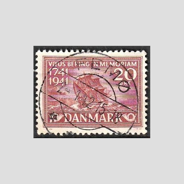 FRIMRKER DANMARK | 1941 - AFA 271 - Vitus Bering 20 re rd - Lux Stemplet Fem