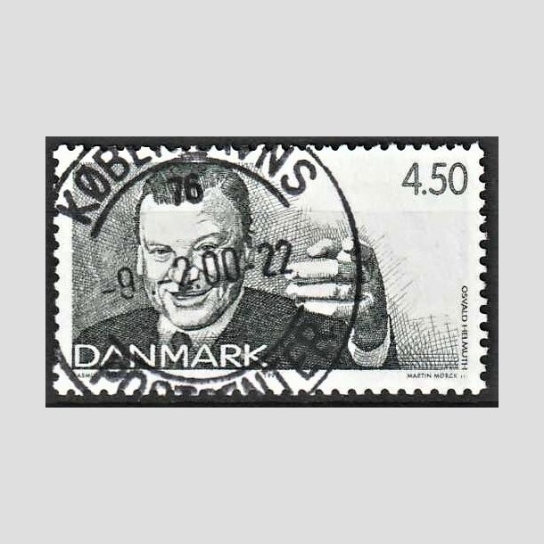 FRIMRKER DANMARK | 1999 - AFA 1213 - Dansk revy - 4,50 Kr. grn - Pragt Stemplet 