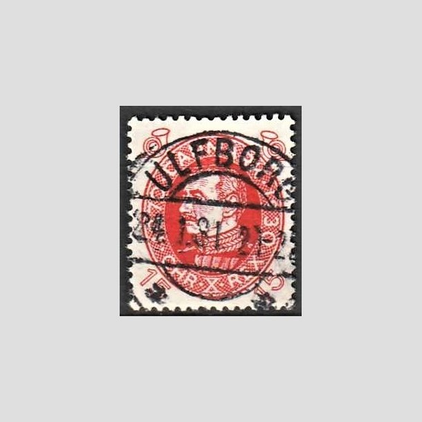 FRIMRKER DANMARK | 1930 - AFA 190 - Chr. X 60 r 15 re rd - Lux Stemplet Ulfborg