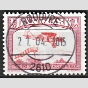 FRIM�RKER DANMARK | 1981 - AFA 739 - Flyvning - 1,60 Kr. r�d - Pragt Stemplet