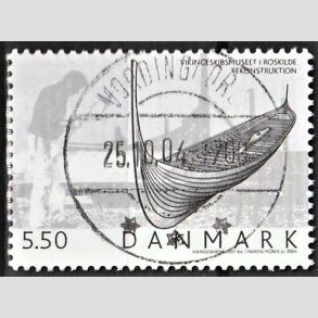 FRIM�RKER DANMARK | 2004 - AFA 1401 - Vikingeskibsmuseet - 5,50 Kr. Rekonstruktion - Pragt Stemplet K�benhavn