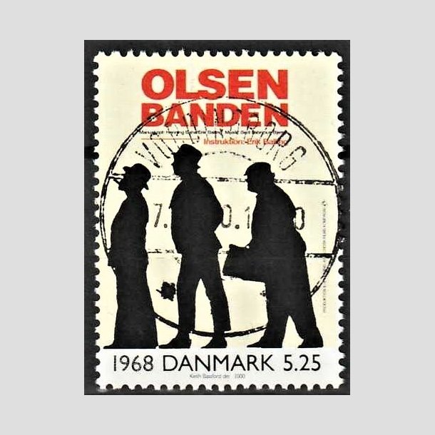 FRIMRKER DANMARK | 2000 - AFA 1268 - 1900-tallet serie 4 - 5,25 Kr. flerfarvet - Pragt Stemplet