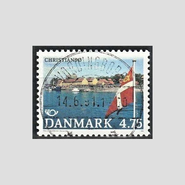 FRIMRKER DANMARK | 1991 - AFA 0993 - Turistml - 4,75 Kr. flerfarvet - Pragt Stemplet Vordingborg