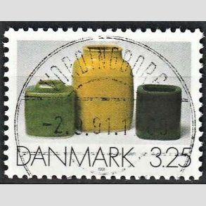 FRIM�RKER DANMARK | 1991 - AFA 995 - Dansk Brugskunst - 3,25 Kr. flerfarvet - Pragt Stemplet Vordingborg