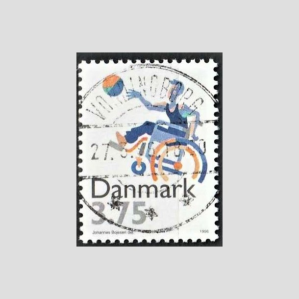 FRIMRKER DANMARK | 1996 - AFA 1111 - Sport - 3,75 Kr. flerfarvet - Pragt Stemplet