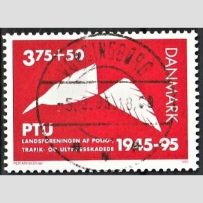 FRIMRKER DANMARK | 1995 - AFA 1096 - PTU - 3,75 Kr. + 50 re rd - Pragt Stemplet Vordingborg