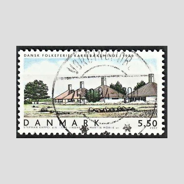 FRIMRKER DANMARK | 2002 - AFA 1334 - Danske boliger I. - 5,50 Kr. Dansk Folkeferie - Pragt Stemplet Vordingborg