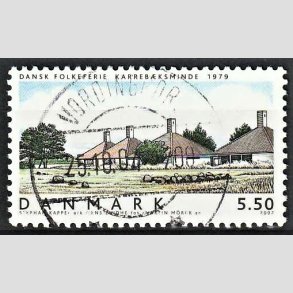 FRIM�RKER DANMARK | 2002 - AFA 1334 - Danske boliger I. - 5,50 Kr. Dansk Folkeferie - Pragt Stemplet Vordingborg