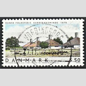 FRIM�RKER DANMARK | 2002 - AFA 1334 - Danske boliger I. - 5,50 Kr. Dansk Folkeferie - Pragt Stemplet Vordingborg