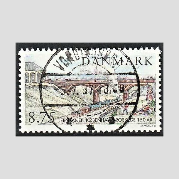 FRIMRKER DANMARK | 1997 - AFA 1149 - Kbenhavn-Roskilde - 8,75 Kr. flerfarvet - Lux Stemplet