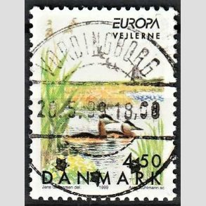 FRIM�RKER DANMARK | 1999 - AFA 1209 - Naturreservater - 4,50 Kr. Vejlerne - Pragt Stemplet