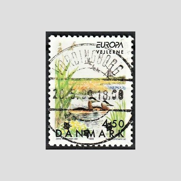 FRIMRKER DANMARK | 1999 - AFA 1209 - Naturreservater - 4,50 Kr. Vejlerne - Pragt Stemplet