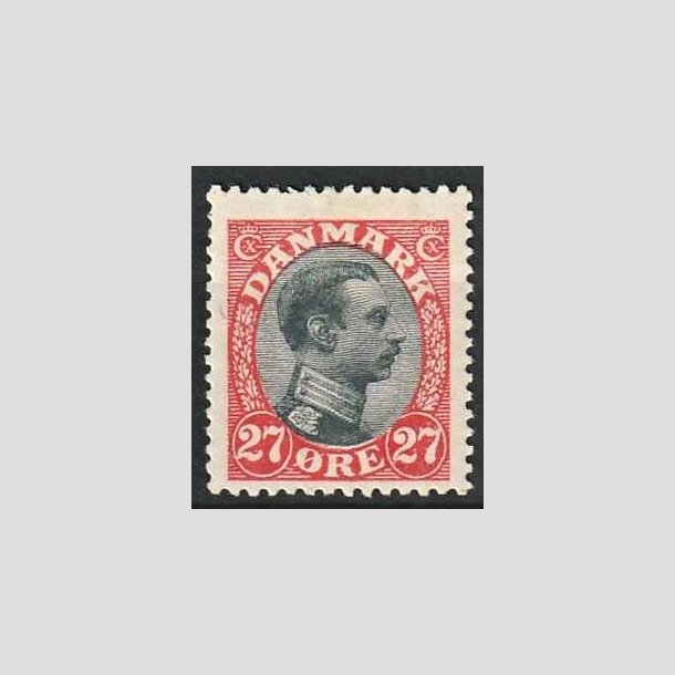 FRIMRKER DANMARK | 1918-20 - AFA 102 - Chr. X 27 re rd/sort - Ubrugt