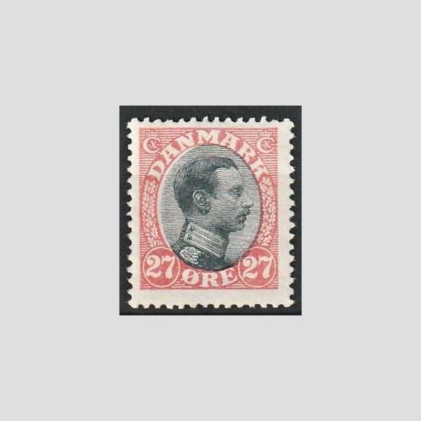 FRIMRKER DANMARK | 1918-20 - AFA 102 - Chr. X 27 re rd/sort - Ubrugt