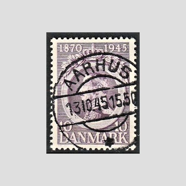 FRIMRKER DANMARK | 1945 - AFA 290 - Chr. X 75 r 10 re violet - Pragt Stemplet 