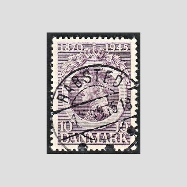 FRIMRKER DANMARK | 1945 - AFA 290 - Chr. X 75 r 10 re violet - Pragt Stemplet Rabsted