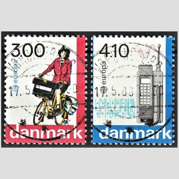 FRIMRKER DANMARK | 1988 - AFA 911,912 - Europamrker - 3,00 + 4,10 Kr. flerfarvet - Pragt Stemplet