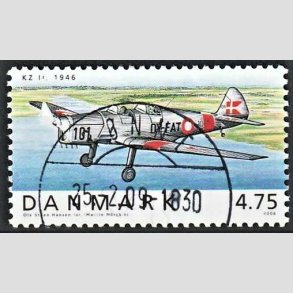 FRIM�RKER DANMARK | 2006 - AFA 1479 - Ellehammer - 4,75 Kr. flerfarvet - Pragt Stemplet R�nne