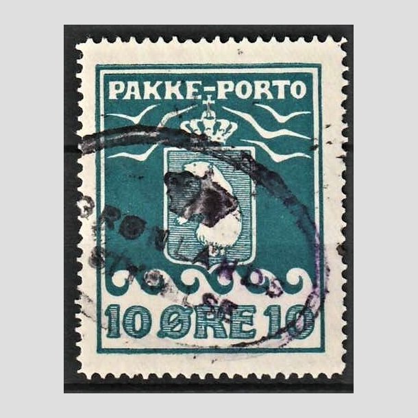 FRIMRKER GRNLAND | 1915 - AFA 7 - PAKKEPORTO - 10 re bl - Stemplet