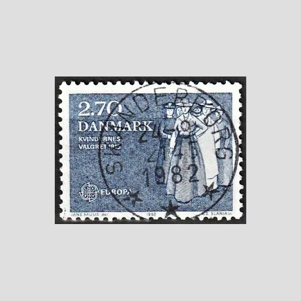 FRIMRKER DANMARK | 1982 - AFA 748 - Europamrker - 2,70 Kr. bl - Lux Stemplet