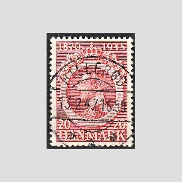 FRIMRKER DANMARK | 1945 - AFA 291 - Chr. X 75 r 20 re rd - Pragt Stemplet Hillerd
