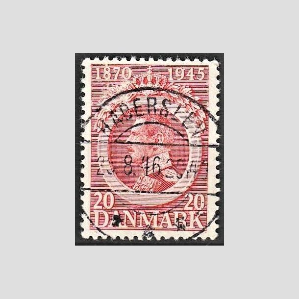 FRIMRKER DANMARK | 1945 - AFA 291 - Chr. X 75 r 20 re rd - Pragt Stemplet Haderslev