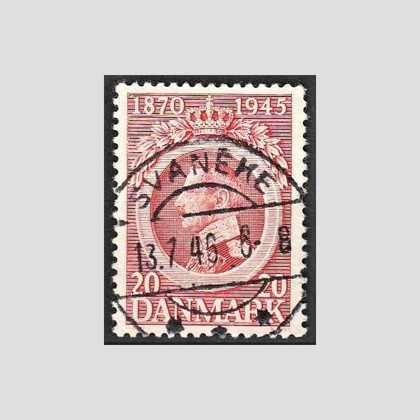 FRIMRKER DANMARK | 1945 - AFA 291 - Chr. X 75 r 20 re rd - Pragt Stemplet Svaneke